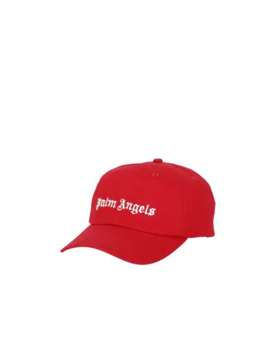 Palm Angels Embroidered-logo Baseball Cap In Red