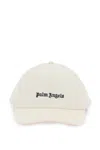 Palm Angels Classic Logo Cotton Baseball Cap In Neutro