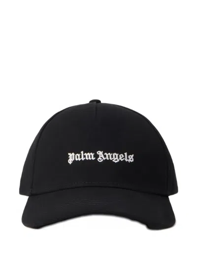 Palm Angels Embroidered Logo Baseball Hat In Black