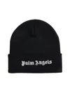 PALM ANGELS PALM ANGELS EMBROIDERED LOGO BEANIE HAT