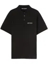 Palm Angels Classic Logo Embroidered Polo In Black