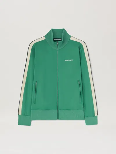 Palm Angels Classic Logo Track Jacket In Green