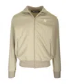 Palm Angels Logo-embroidered Track Jacket In Nude