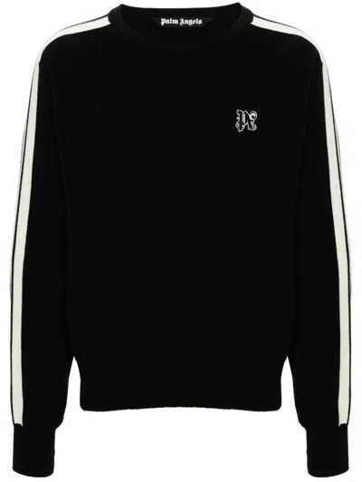 Palm Angels Sweaters In Black