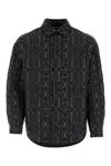 Palm Angels Quilted All Monogram Outerwear With Snap Buttons In Printed