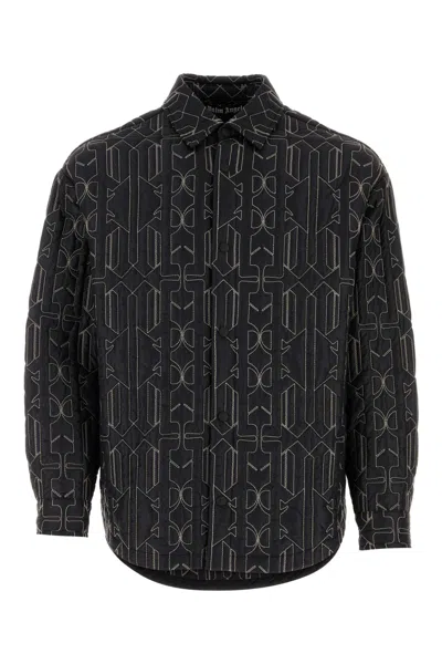 PALM ANGELS PALM ANGELS EMBROIDERED NYLON PADDED SHIRT