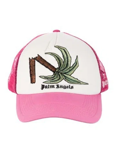 Pre-owned Palm Angels Embroidered Pattern Print Trucker Hat In Multi