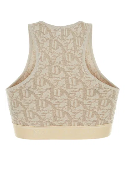 PALM ANGELS EMBROIDERED VISCOSE BLEND TOP