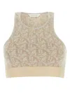 Palm Angels Women's Embroidered Viscose Blend Top In Printed