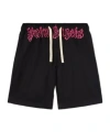Palm Angels Shorts Logo In Black