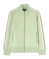 Palm Angels Classic Logo Tech Zip Track Jacket In White