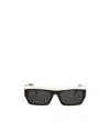 Palm Angels Empire Two-tone Sunglasses In Black