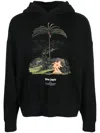 Palm Angels Enzo Graphic Print Hoodie With Ribbed Finish
