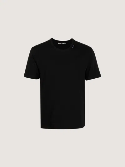 Palm Angels Essential Crewneck T-shirt In Black