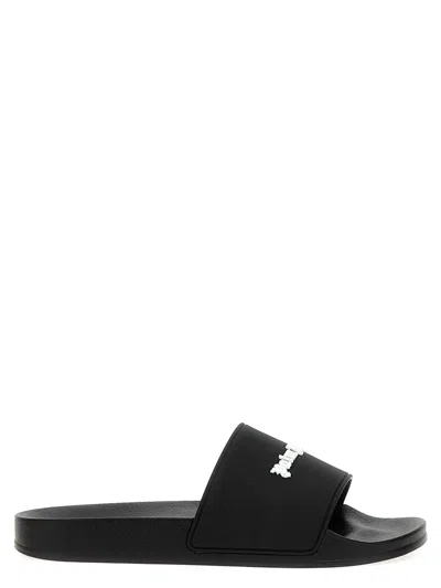 Palm Angels Essential Logo Sandals In Multicolor