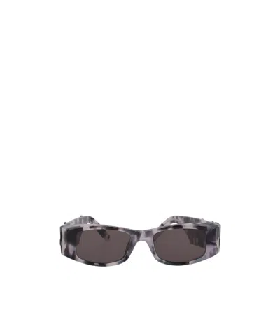 Palm Angels Eyewear Angel Squared-frame Sunglasses In Black