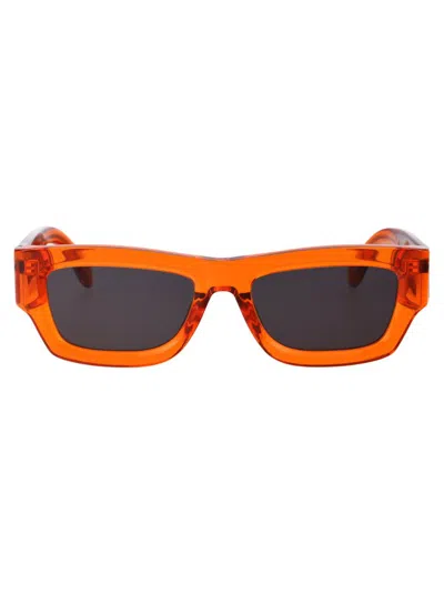 Palm Angels Eyewear Auberry Rectangle In Orange