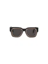 Palm Angels Arcadium Rectangular Sunglasses Thick Temples In Black Dark Grey