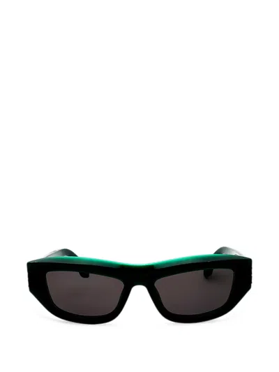 Palm Angels Eyewear Cat-eye Frame Sunglasses In Green
