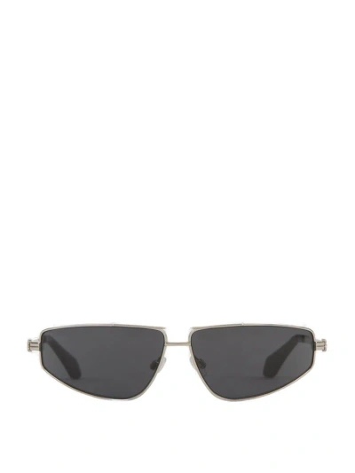 Palm Angels Eyewear Clavey Rectangle Frame Sunglasses In Grey