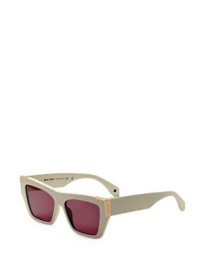 Palm Angels Eyewear Hollywood Rectangle-frame Sunglasses In White
