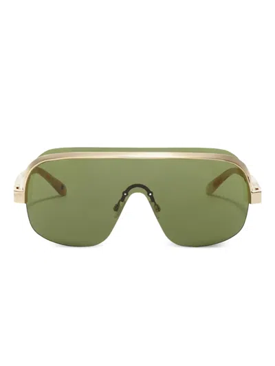 Palm Angels Eyewear King Sonnenbrille In Gold