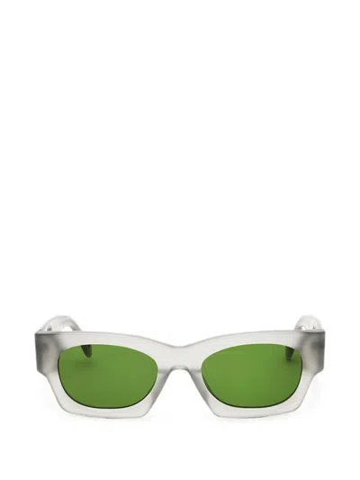 Palm Angels Eyewear Oversized- Frame Sunglasses In Green