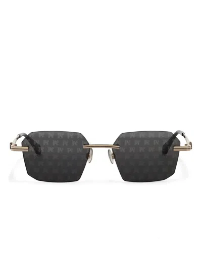 Palm Angels Eyewear Quartz Sonnenbrille In Gold