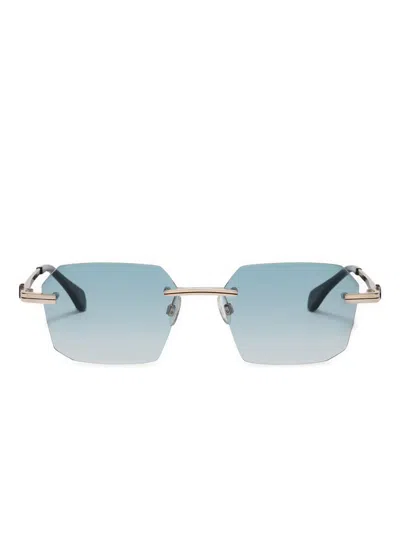 Palm Angels Eyewear Quartz Sonnenbrille In Gold