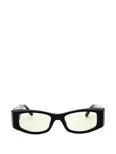 Palm Angels Eyewear Rectangle-frame Sunglasses In Yellow