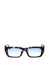 Palm Angels Eyewear Rectangle-frame Sunglasses In Blue