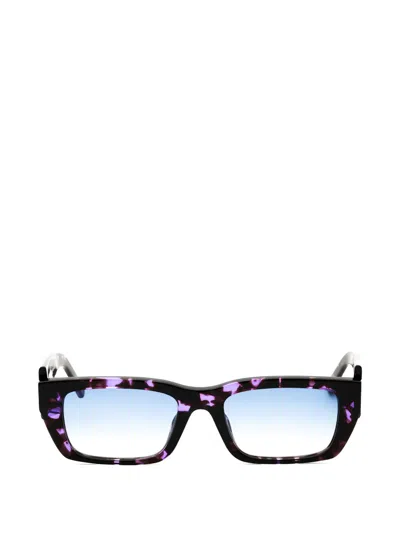 Palm Angels Eyewear Rectangle-frame Sunglasses In Blue