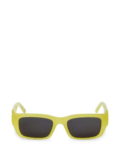 Palm Angels Eyewear Rectangle-frame Sunglasses In Yellow