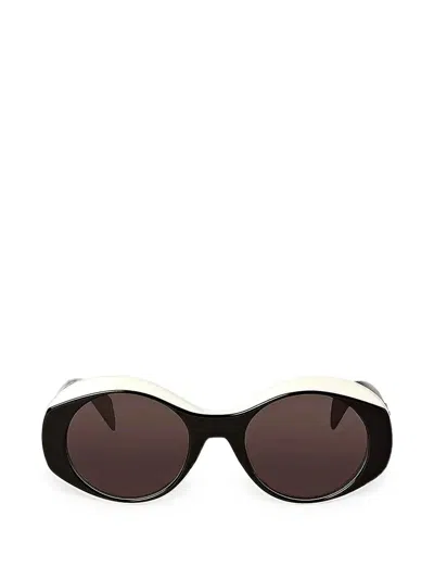 Palm Angels Eyewear Round-frame Sunglasses In Black