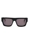 Palm Angels Eyewear Sonnenbrille Mit Eckigem Gestell In Schwarz