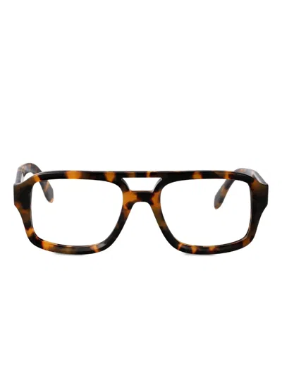 Palm Angels Eyewear Tortoiseshell-effect Glasses