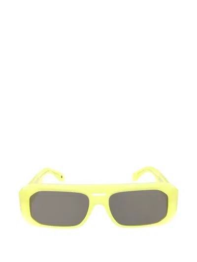 Palm Angels Eyewear Willow Rectangle-frame Sunglasses In Yellow