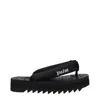 Palm Angels Fabric Flip-flop Women's Sandal In Black