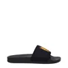 Palm Angels Black Fabric Slipper In Black