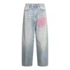 PALM ANGELS PALM ANGELS FADED WIDE-LEG JEANS