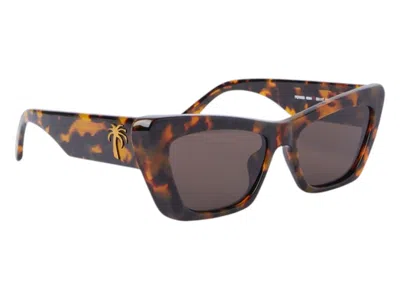 Pre-owned Palm Angels Fairfield Sunglasses In Havana Brown (peri058s24pla0016064)