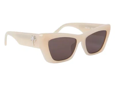 Pre-owned Palm Angels Fairfield Sunglasses In Sand Brown (peri058s24pla0011764)