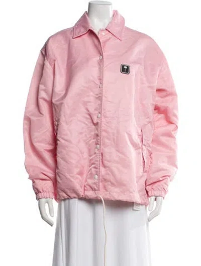 Pre-owned Palm Angels Faux Fur Jacket In Pink