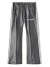 Palm Angels Faux-leather Track Pants In Black