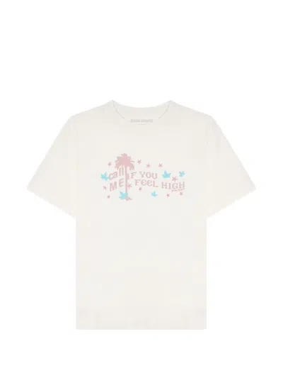 Palm Angels Feel High Graphic-print T-shirt In White