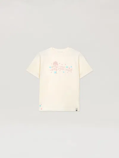 Palm Angels Feel High Regular T-shirt In Neutral