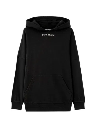 Palm Angels Classic Logo Over Hoodie In Black