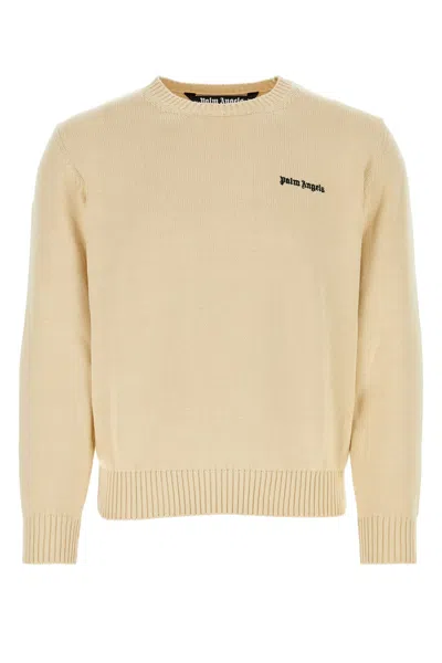 Palm Angels Classic Ribbed Crewneck Knit In Multicolor