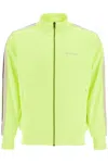 Palm Angels 'track Sweatshirt With Contrasting Bands In Green