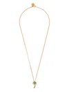 Palm Angels Women's Gold-tone Logo Pendant Necklace